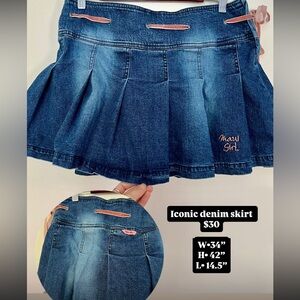 Blue Denim Skirt